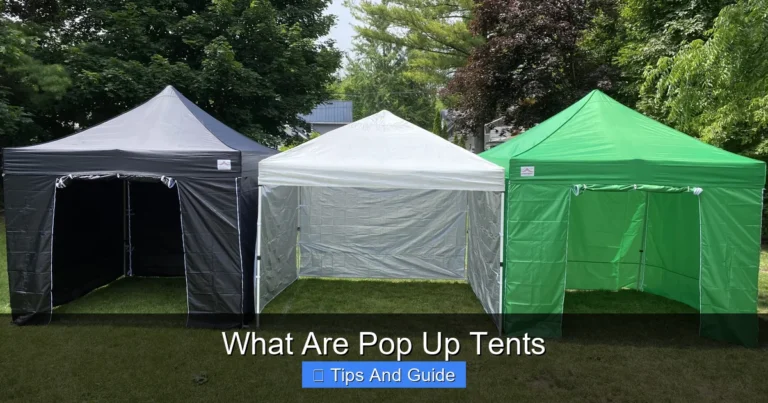 What Are Pop Up Tents