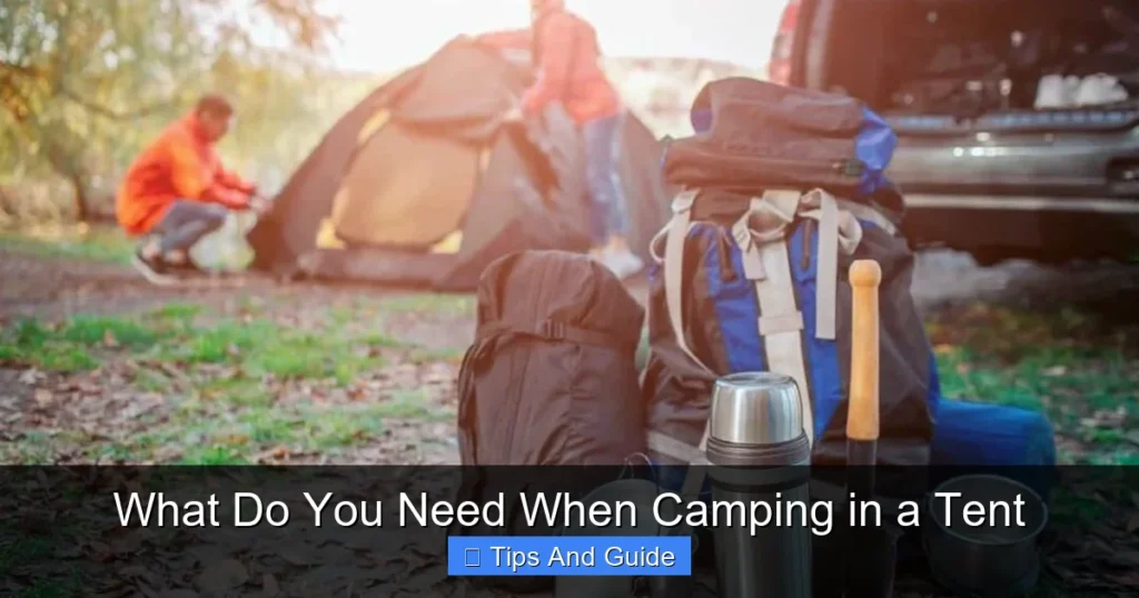 What Do You Need When Camping in a Tent