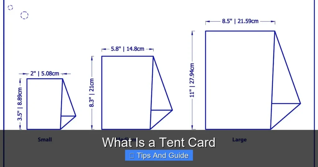 What Is a Tent Card
