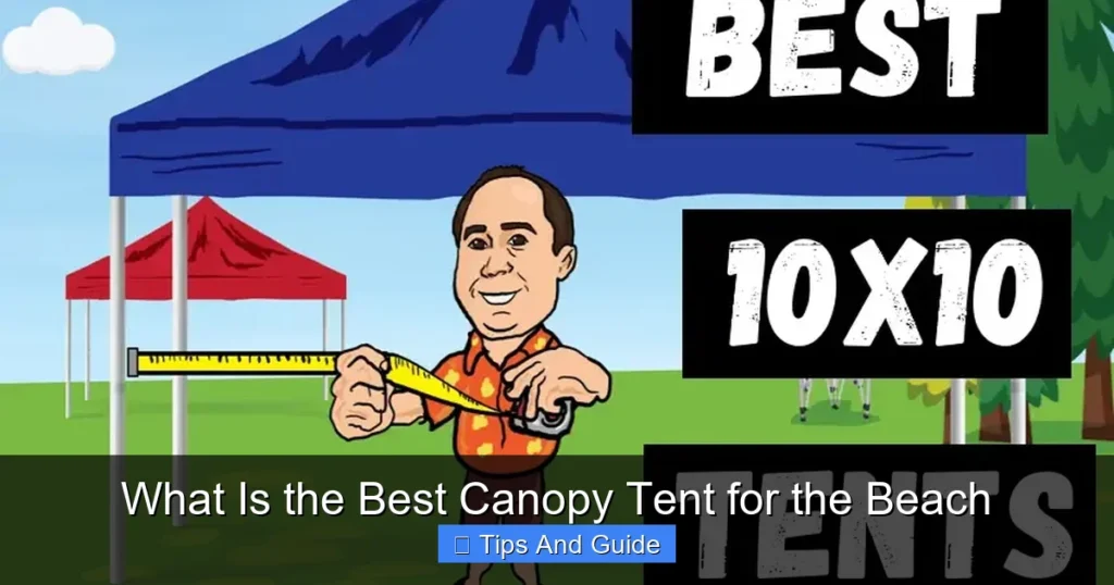 What Is the Best Canopy Tent for the Beach
