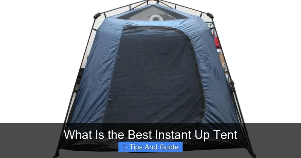 What Is the Best Instant Up Tent