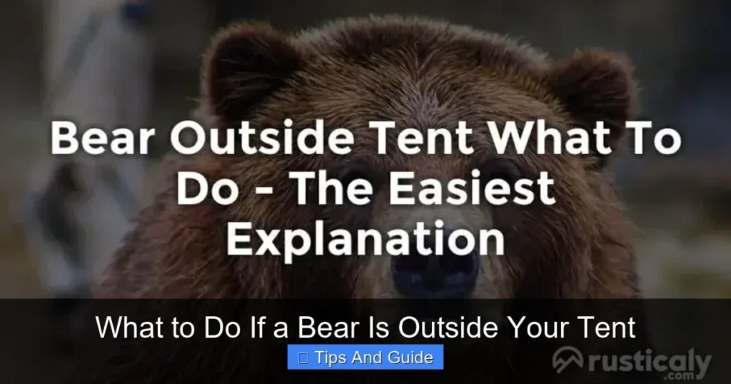 What to Do If a Bear Is Outside Your Tent What to Do If a Bear Is Outside Your Tent