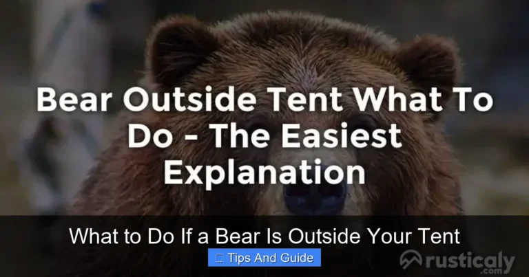 What to Do If a Bear Is Outside Your Tent