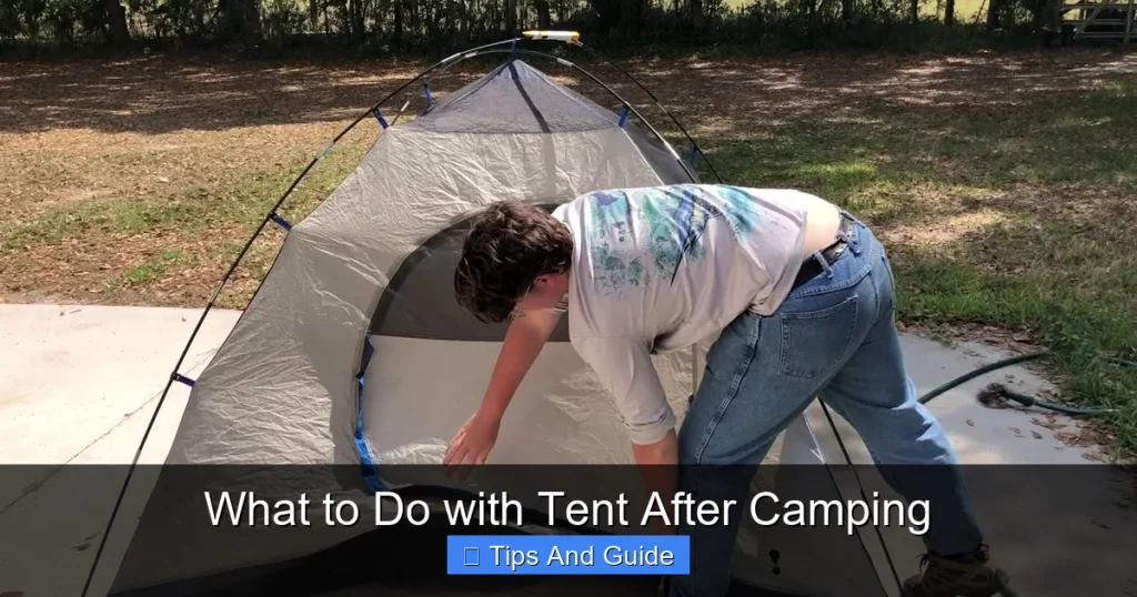 What to Do with Tent After Camping