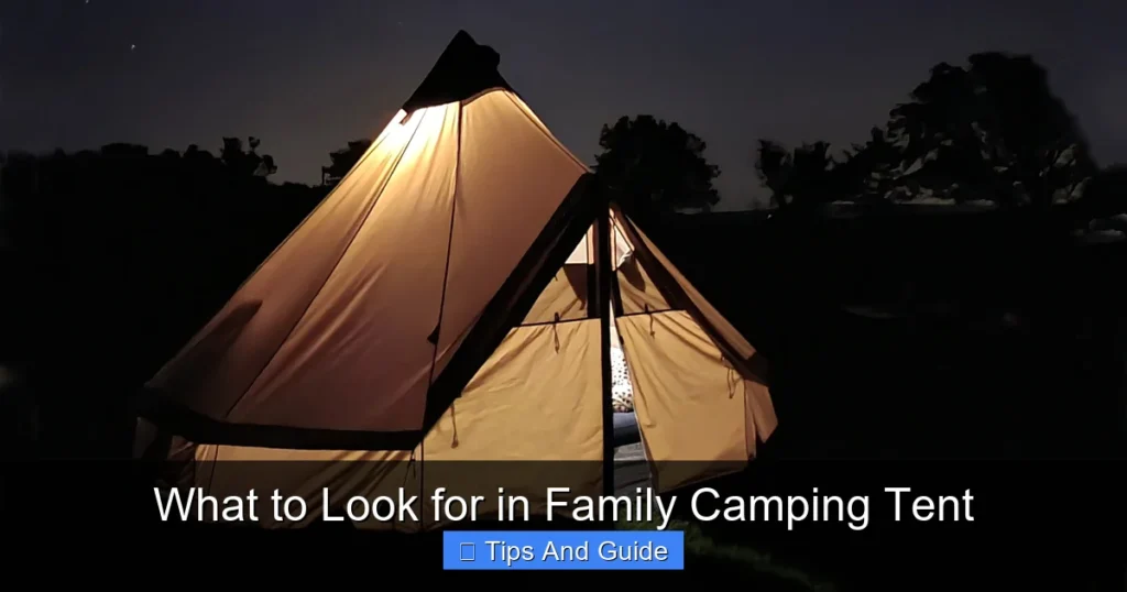 What to Look for in Family Camping Tent