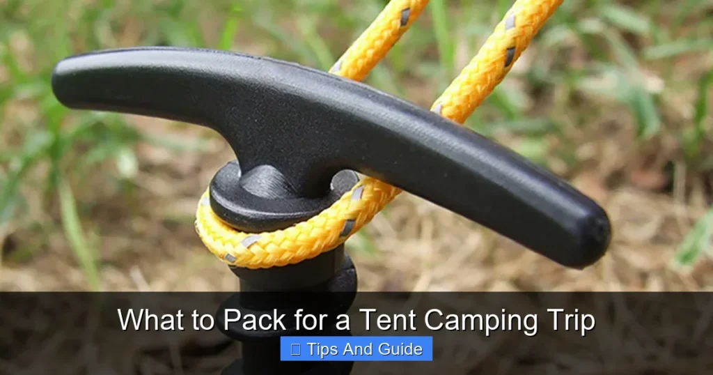 What to Pack for a Tent Camping Trip