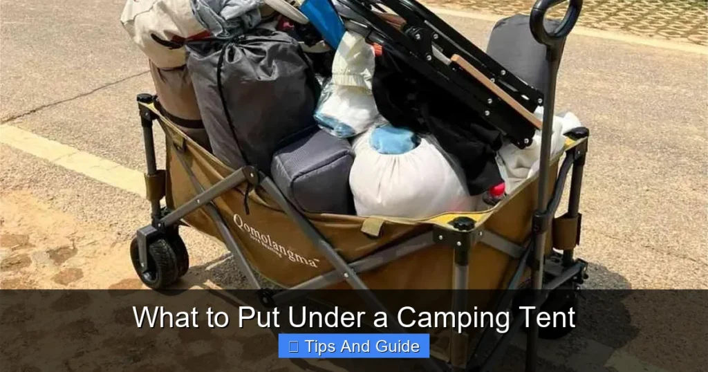 What to Put Under a Camping Tent