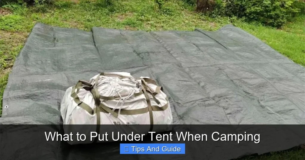 What to Put Under Tent When Camping What to Put Under Tent When Camping