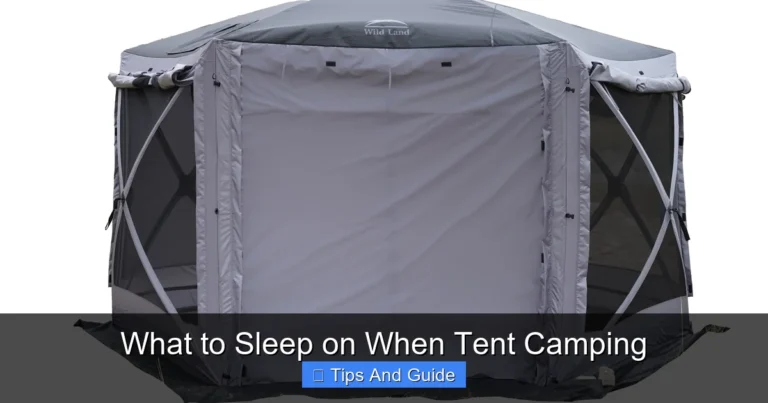 What to Sleep on When Tent Camping