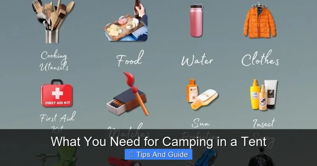 What You Need for Camping in a Tent What You Need for Camping in a Tent