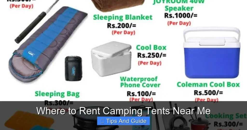 Where to Rent Camping Tents Near Me